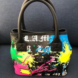 L.A.M.B. by Gwen Stefani Rare Splatter Paint Purse